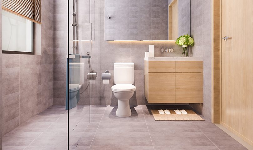 Modern toilet bathroom